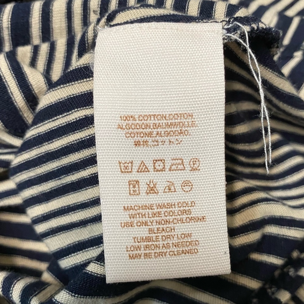 𝅺FREE People Navy & Cream Wrap Top NWOT Sz XXS - Picture 5 of 6